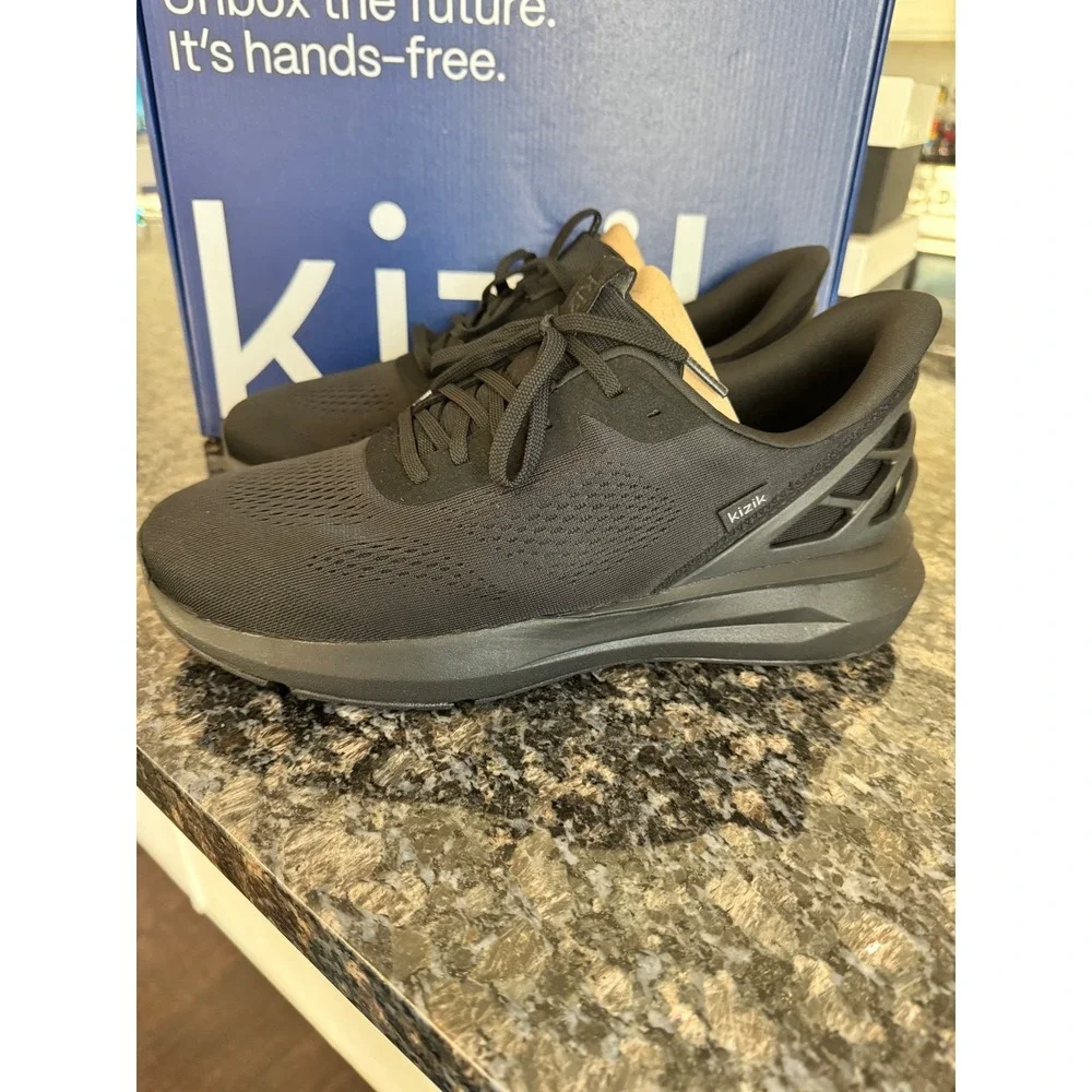 Kizik Athens 2 Blackout‎ Hands-Free Sneakers Mens 11 Wide MATH25021102E
